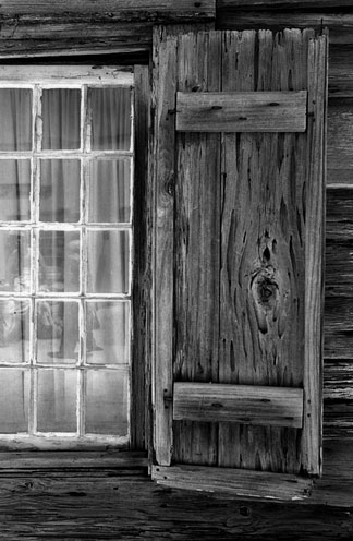 old window and shutter